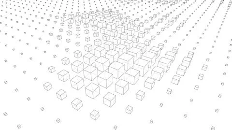 Vector abstract boxes background 스톡 일러스트