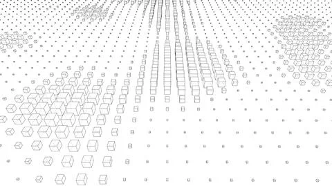 Vector abstract boxes background Stock Illustration