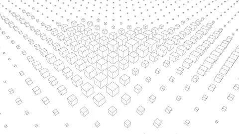 Vector abstract boxes background Illustrazione stock