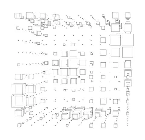 Vector abstract boxes background 스톡 일러스트