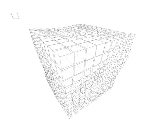 Vector abstract boxes background 스톡 일러스트