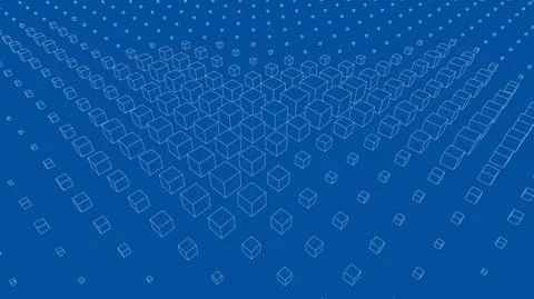 Vector abstract boxes background Stock Illustration