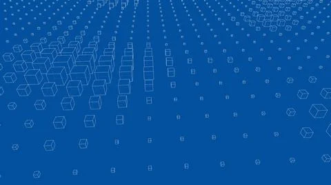 Vector abstract boxes background Stock Illustration