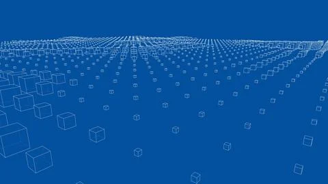 Vector abstract boxes background 库存插图