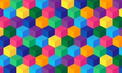 Vector abstract boxes background. Square mesh. 스톡 일러스트