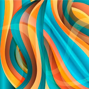 Vector abstract bright waved background, texture design Stock Illustration