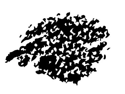 Vector Abstract Brush Hand Drawn Texture in Black Color Sketch Simple Pattern Stock Illustration