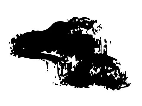 Vector Abstract Brush Hand Drawn Texture in Black Color Sketch Simple Pattern 스톡 일러스트