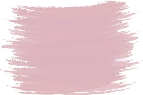 Vector Abstract brush stroke in trendy dusty pink shade with Copy space. Isolate Illustrazione stock