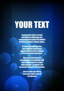 Vector : Abstract Bubble and space for text Stock Illustration