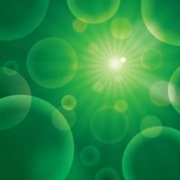 Vector abstract bubble green Stock Illustration