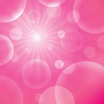 Vector abstract bubble pink Stock Illustration