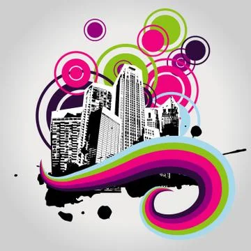 Vector abstract building Stock Illustration