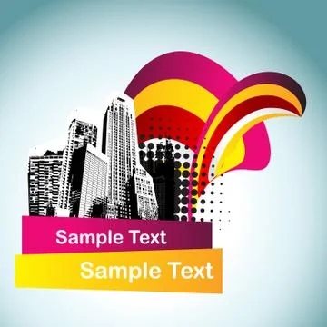 Vector abstract building Ilustración de archivo