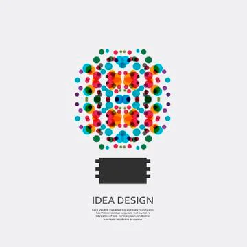 Vector abstract bulb Stock Illustration