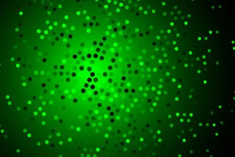 Vector abstract card background circle of green dots on dark blank space 스톡 일러스트