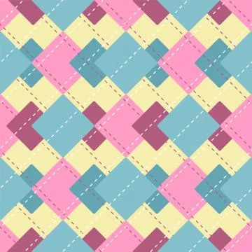 Vector abstract checkered pattern Stock Illustration