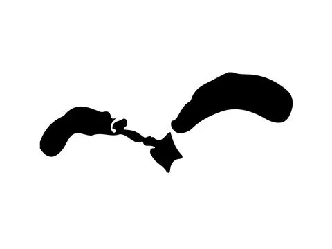 Vector Abstract Checkmark Tick Brush Hand Drawn Texture in Black Color Sketch Stock Illustration