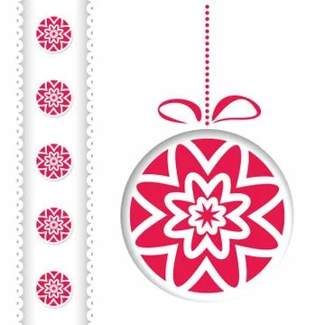 Vector abstract Christmas card Stock Illustration