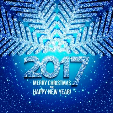 Vector abstract Christmas snowflake Stock Illustration