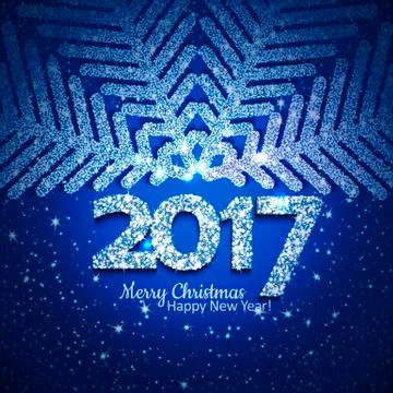 Vector abstract Christmas snowflake Illustrazione stock