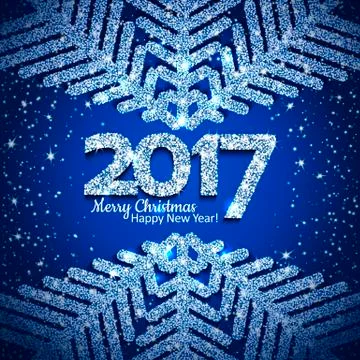 Vector abstract Christmas snowflake Stock Illustration