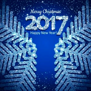 Vector abstract Christmas snowflake イラスト素材