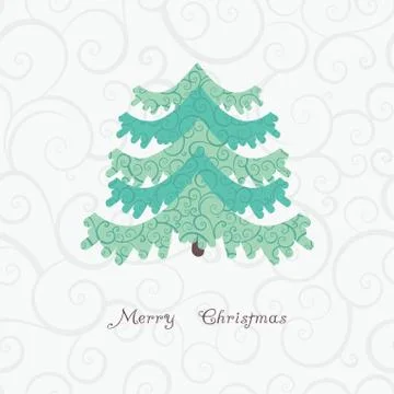 Vector abstract christmas tree Stock Illustration