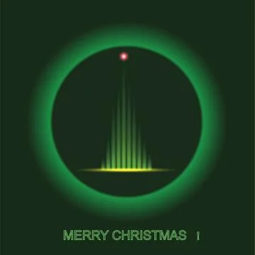 Vector abstract christmas tree Stock Illustration