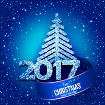 Vector abstract Christmas tree Stock Illustration