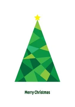 Vector Abstract Christmas Tree Stock Illustration