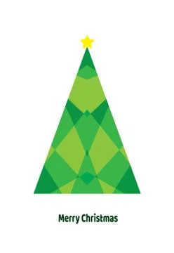 Vector Abstract Christmas Tree Stock Illustration