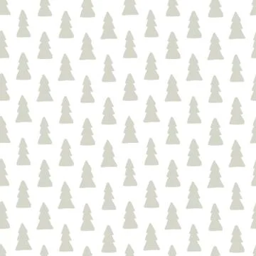 Vector abstract christmas tree seamless pattern. イラスト素材