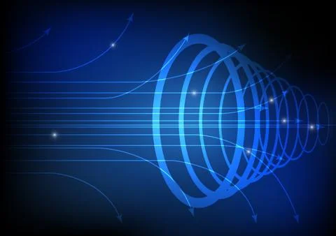 Vector : Abstract circle and curve arrow Stock Illustration