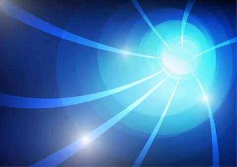 Vector : Abstract circle on blue background Stock Illustration