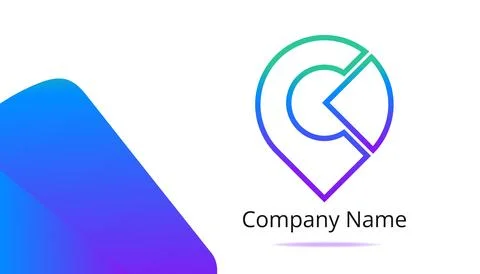 Vector Abstract Circle Gradient Style Line Art Stock Illustration