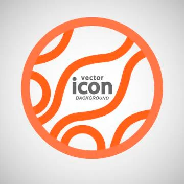 Vector abstract circle icon. Molecule color design Stock Illustration