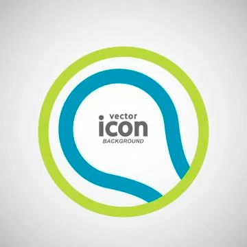 Vector abstract circle icon. Molecule color design Stock Illustration