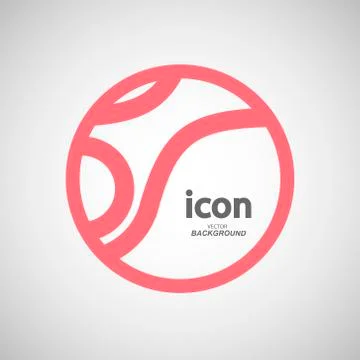 Vector abstract circle icon. Molecule color design Stock Illustration