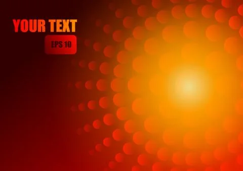 Vector : Abstract circle on red background Stock Illustration