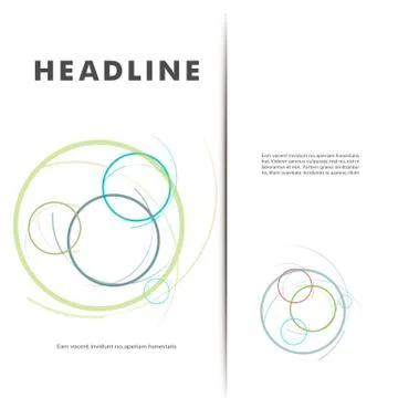 Vector abstract circle set Stock Illustration