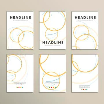 Vector abstract circle set Stock Illustration