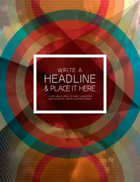 Vector abstract circle shape with cloud texture background Stock Illustration