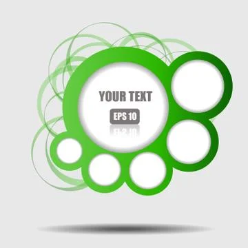 Vector : Abstract circle with space for text Stock Illustration