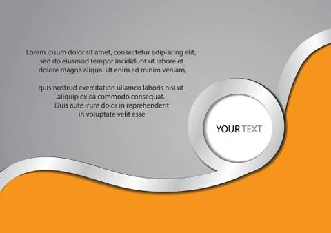 Vector : Abstract circle style background and space for text Stock Illustration