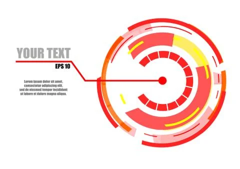 Vector : Abstract circle on white background Stock Illustration