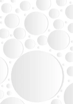 Vector : Abstract circles and shadow on white background Stock Illustration