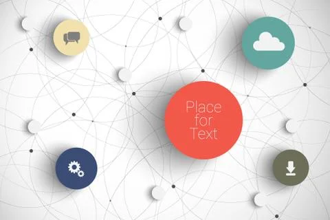 Vector abstract circles Stock Illustration