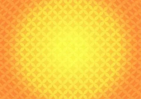 Vector : Abstract circles on orange and yellow background Stock Illustration