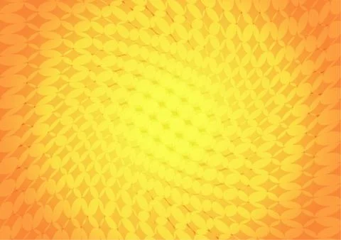 Vector : Abstract circles on orange and yellow background Stock Illustration